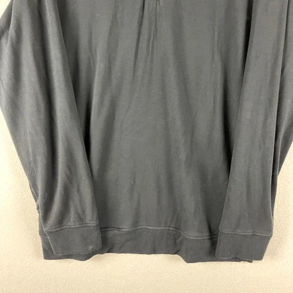 Travis Mathew Newport 1/4 Zip Pullover Mens XL Black Stretch Pockets Golf Logo - Picture 3 of 16